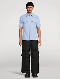 Washed Cotton Oversized Pants
