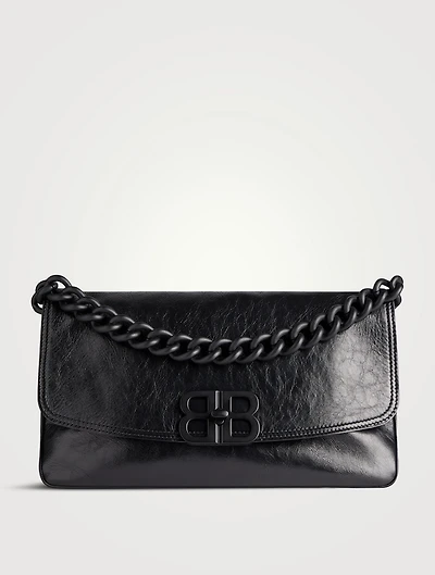 Medium BB Leather Shoulder Bag