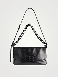 Medium BB Leather Shoulder Bag