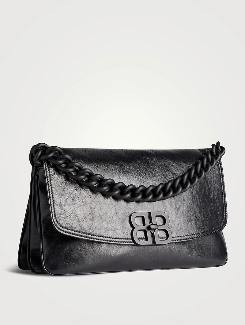 Medium BB Leather Shoulder Bag