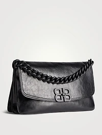 Medium BB Leather Shoulder Bag