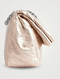Small Monaco Metallic Leather Shoulder Bag