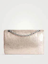 Small Monaco Metallic Leather Shoulder Bag