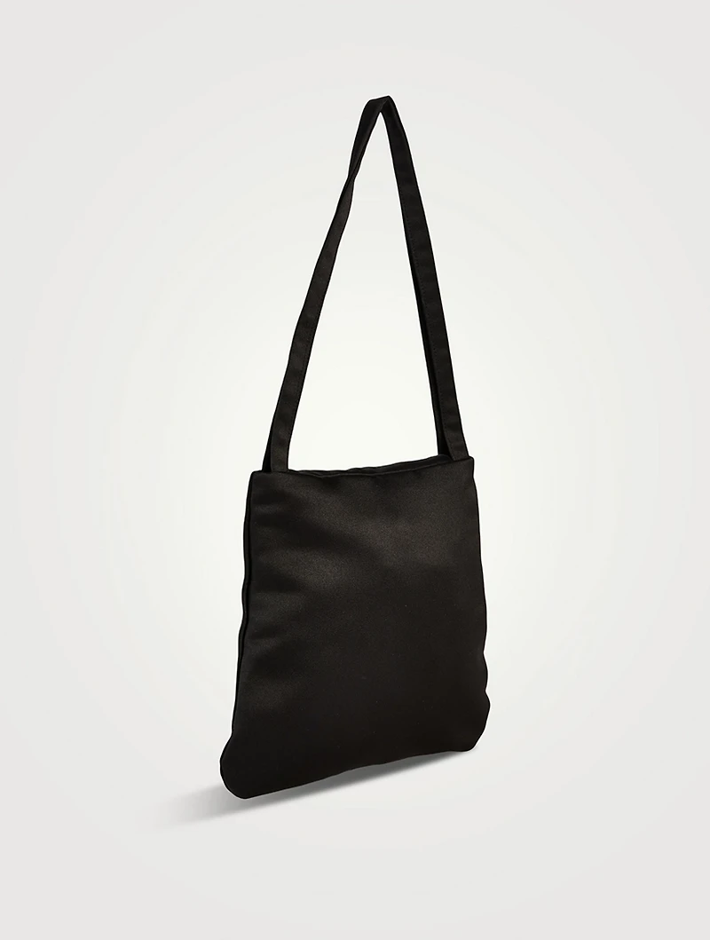 Alice Satin Shoulder Bag With Rosette