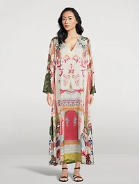 Lena Caftan Bird Print