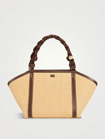 Medium Bou Raffia Tote Bag