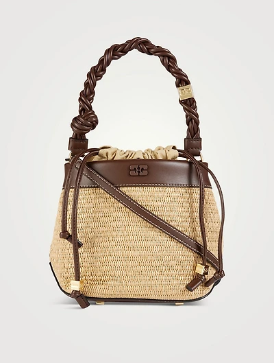 Bou Raffia Bucket Bag