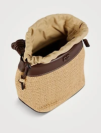 Bou Raffia Bucket Bag
