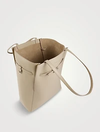 Medium Voyou Leather Tote Bag