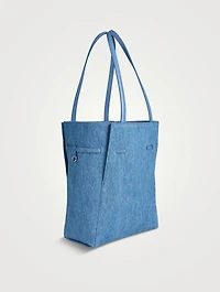 Small Voyou Denim Tote Bag
