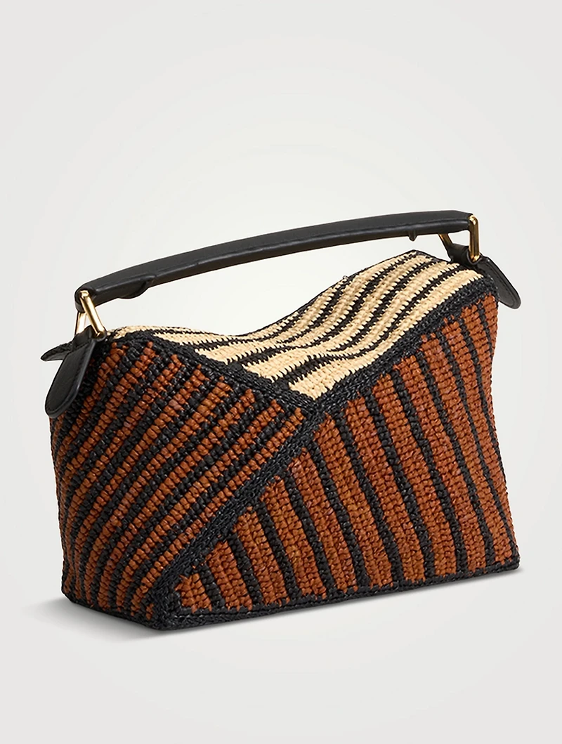 Loewe x Paula's Ibiza Small Puzzle Edge Raffia Bag
