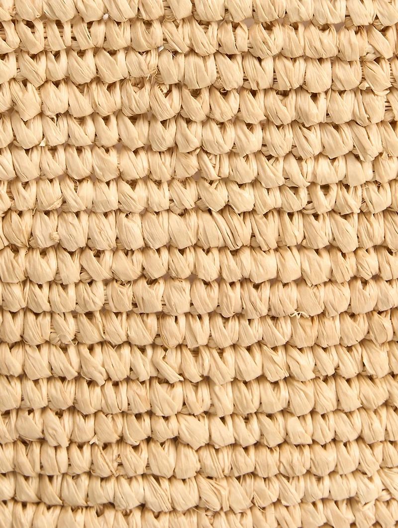 Loewe x Paula's Ibiza Mini Slit Raffia Tote Bag