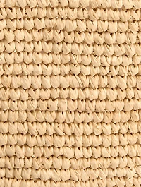 Loewe x Paula's Ibiza Mini Slit Raffia Tote Bag