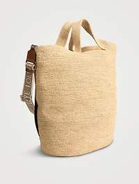 Loewe x Paula's Ibiza Large Slit Raffia Tote Bag