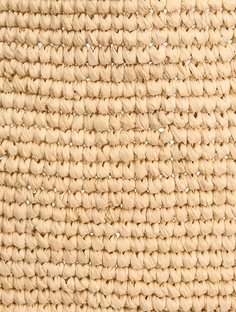 Loewe x Paula's Ibiza Large Slit Raffia Tote Bag