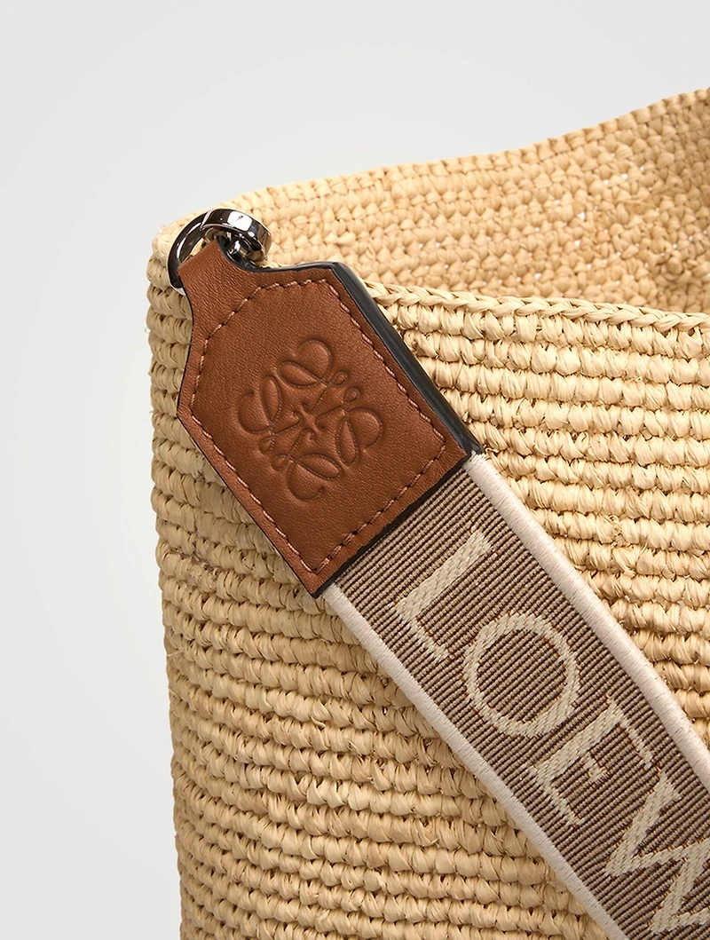 Loewe x Paula's Ibiza Large Slit Raffia Tote Bag