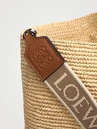 Loewe x Paula's Ibiza Large Slit Raffia Tote Bag
