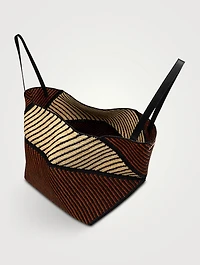 Loewe x Paula's Ibiza XL Puzzle Fold Raffia Tote Bag