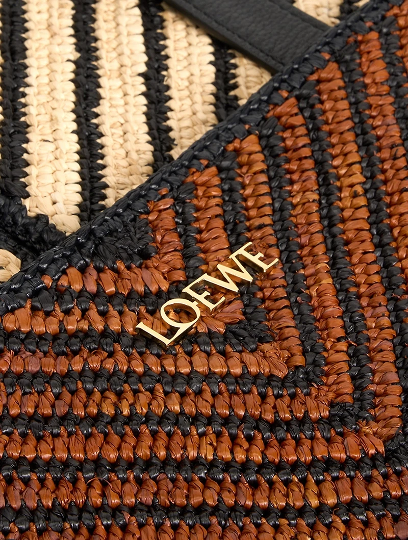 Loewe x Paula's Ibiza XL Puzzle Fold Raffia Tote Bag