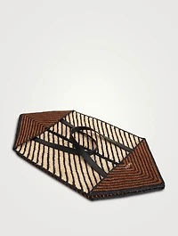 Loewe x Paula's Ibiza XL Puzzle Fold Raffia Tote Bag