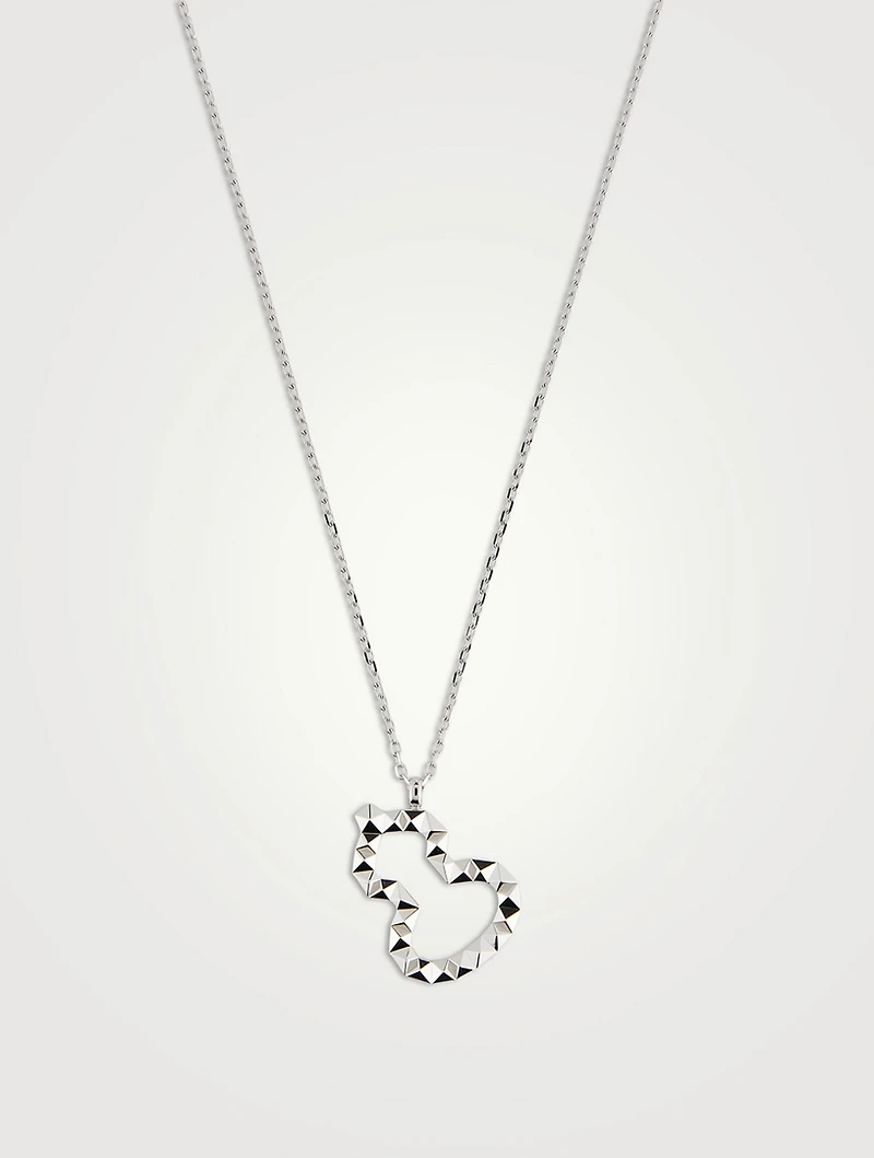 Wulu 18K White Gold Pendant Necklace