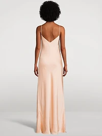 Provence Satin Slip Dress
