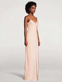 Provence Satin Slip Dress