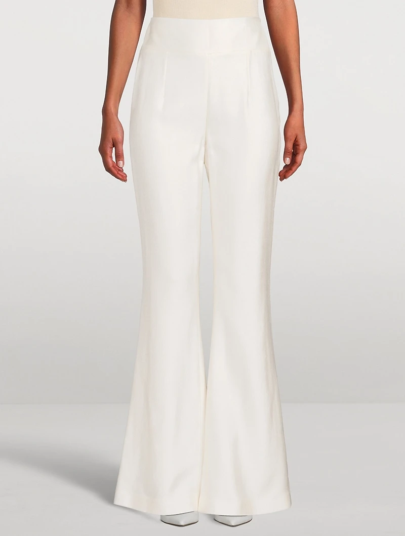 Sorrento Satin Flare Trousers