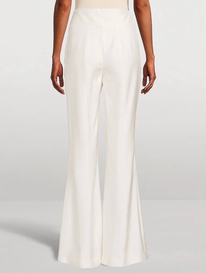 Sorrento Satin Flare Trousers