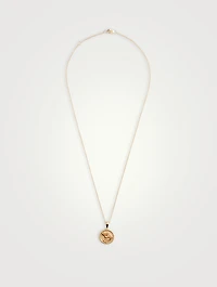 Dew Drop 14K Gold Year Of The Dragon Medallion Necklace