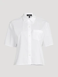 Good Cotton Cropped Short-Sleeve Shirt