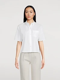 Good Cotton Cropped Short-Sleeve Shirt