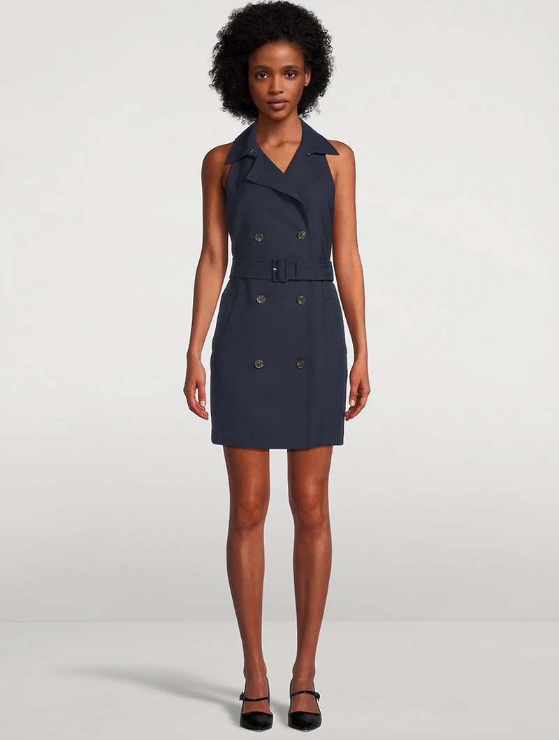 Double-Breasted Trench Dress