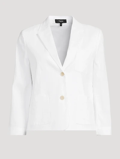 Good Linen Boxy Blazer
