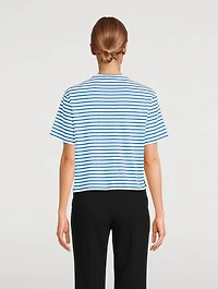 Boxy T-Shirt Stripe Print