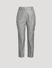 Metallic Cigarette Trousers