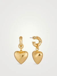 Puffy Heart Drop Earrings