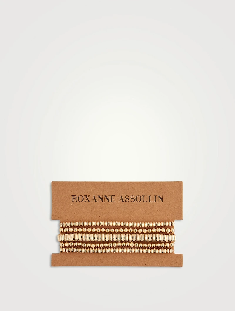 Set Of Five Luxe Bracelets