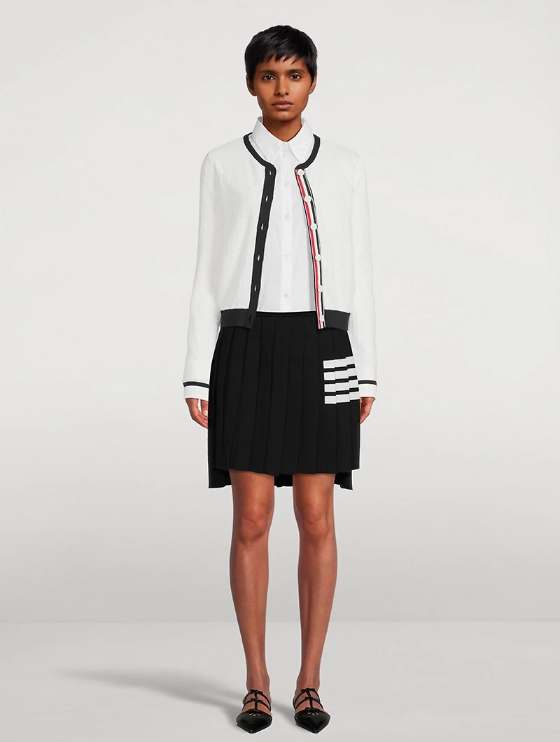 Pointelle Cotton Cardigan