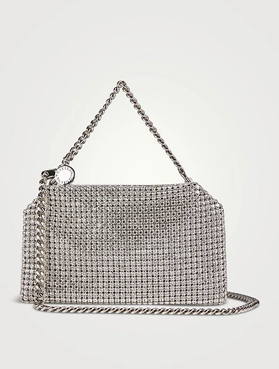 Falabella Crystal Mesh Clutch