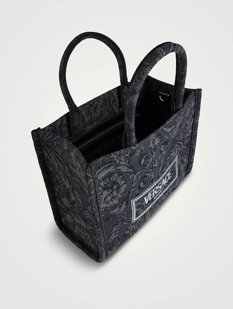Small Athena Barocco Jacquard Tote Bag