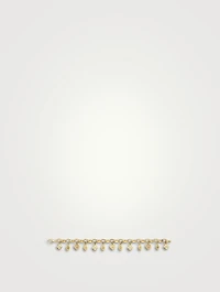 14K Gold Enamel Charm Bracelet