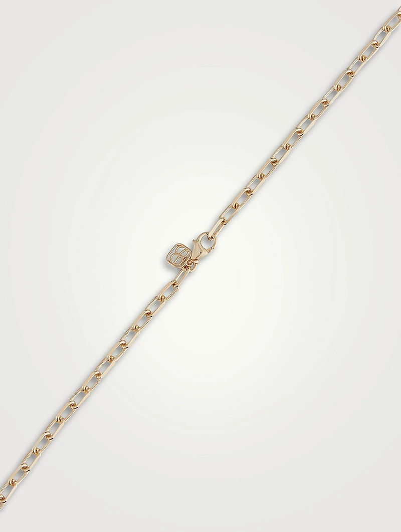 Supersize 14K Gold Pavé Heart Pendant Necklace With Diamonds