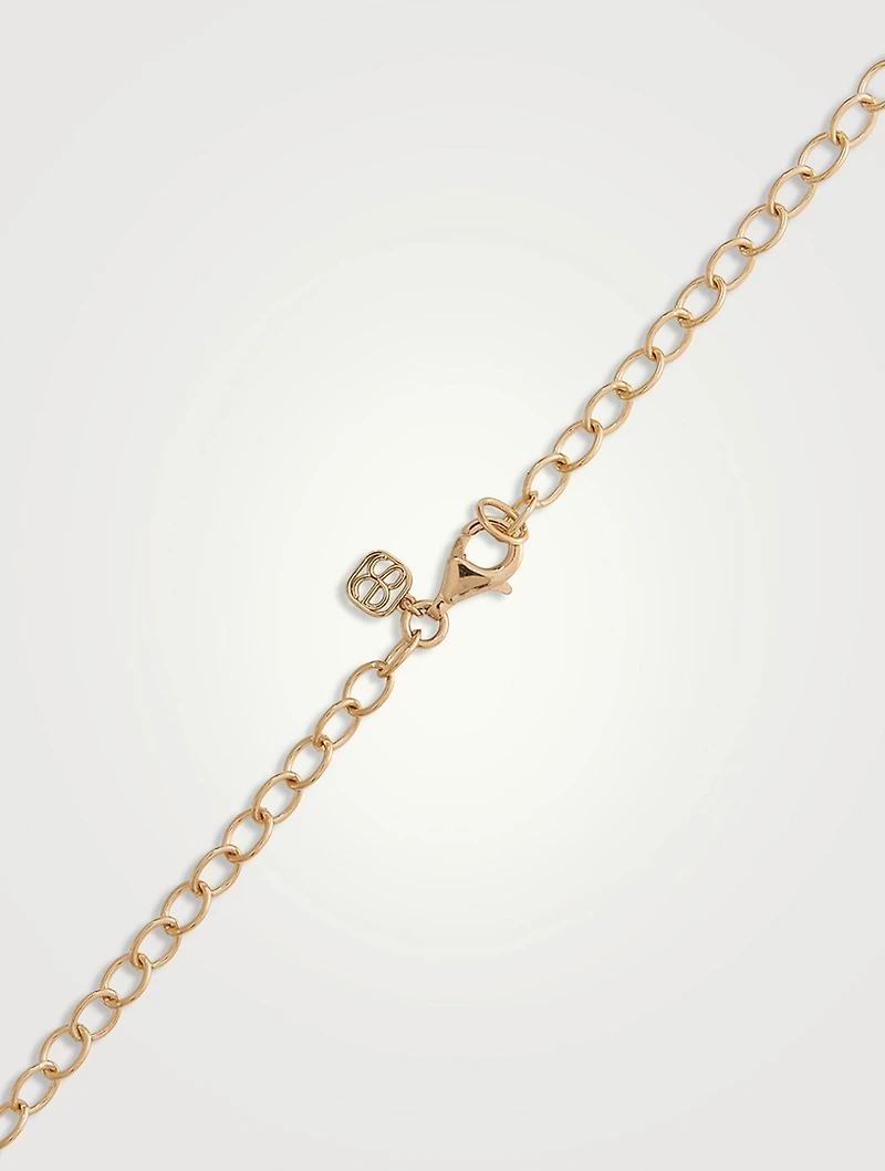 XL 14K Gold Starburst, Love Script, And Star Chain Combo Necklace With Diamonds
