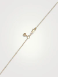 14K Gold Kaleidoscope Eye Fringe Necklace With White And Black Diamonds