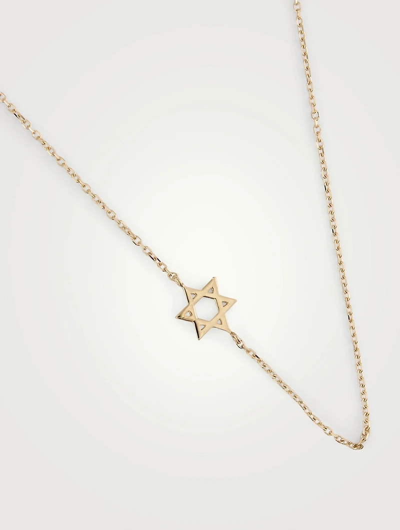 Love Letter 14K Gold Classic Star Of David Necklace