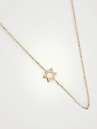 Love Letter 14K Gold Classic Star Of David Necklace
