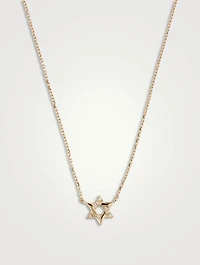 Love Letter 14K Gold Pavé Star Of David Necklace