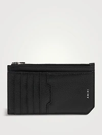 Bandana Leather Zip Card Holder