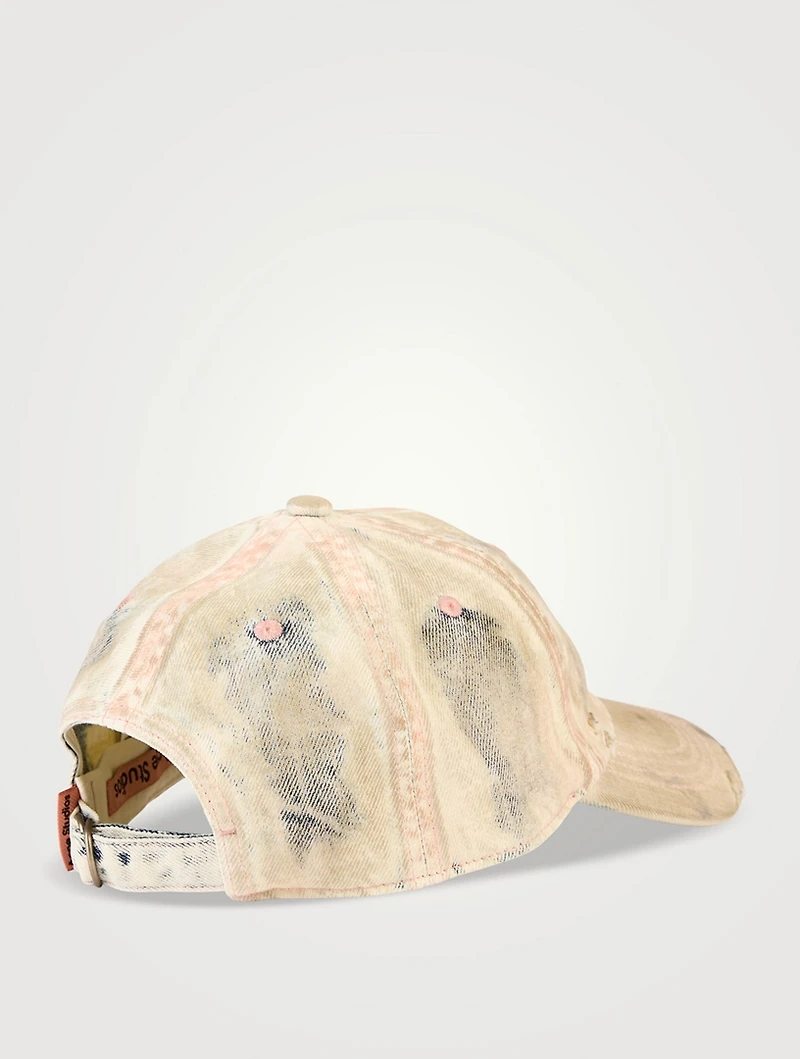 Coated Denim Baseball Cap